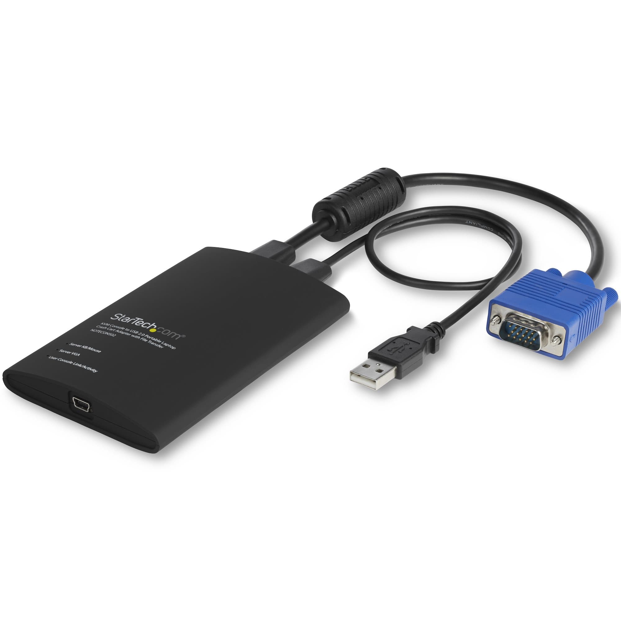 STARTECH STARTECH.COM USB CRASH CART ADAPTER WITH FILE TRANSFER & VIDEO CAPTURE 2 YR NOTECONS02