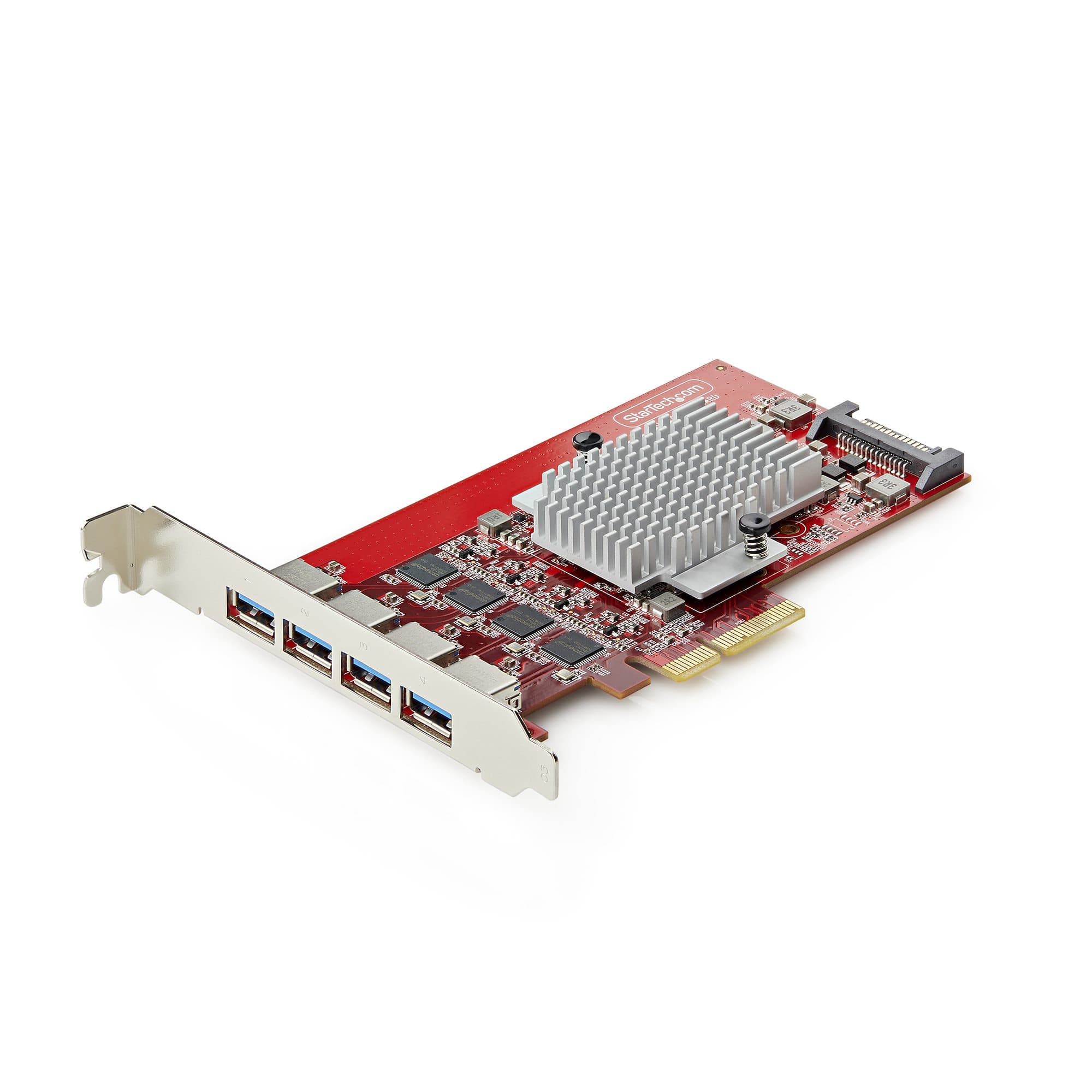 STARTECH STARTECH.COM 4-PORT USB-A PCIE CARD, USB 3.2 10GBPS, 4X CONTROLLERS, TAA, 2 YR P10Q4A-USB-CARD