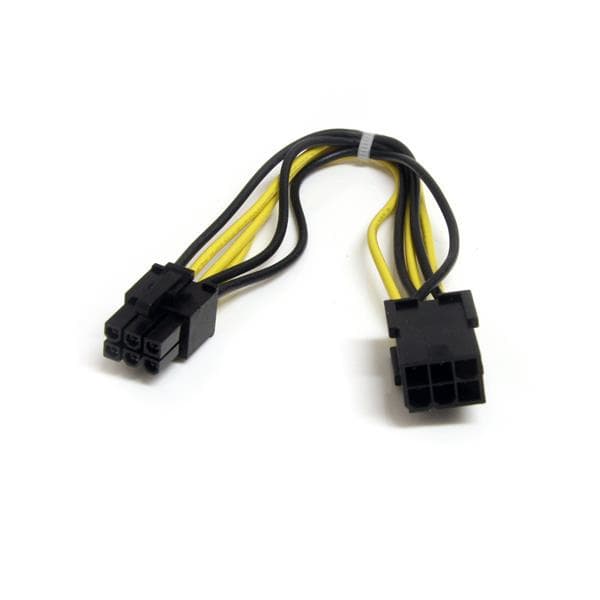 STARTECH STARTECH.COM 8IN 6 PIN PCI EXPRESS POWER EXTENSION CABLE, LTW PCIEPOWEXT