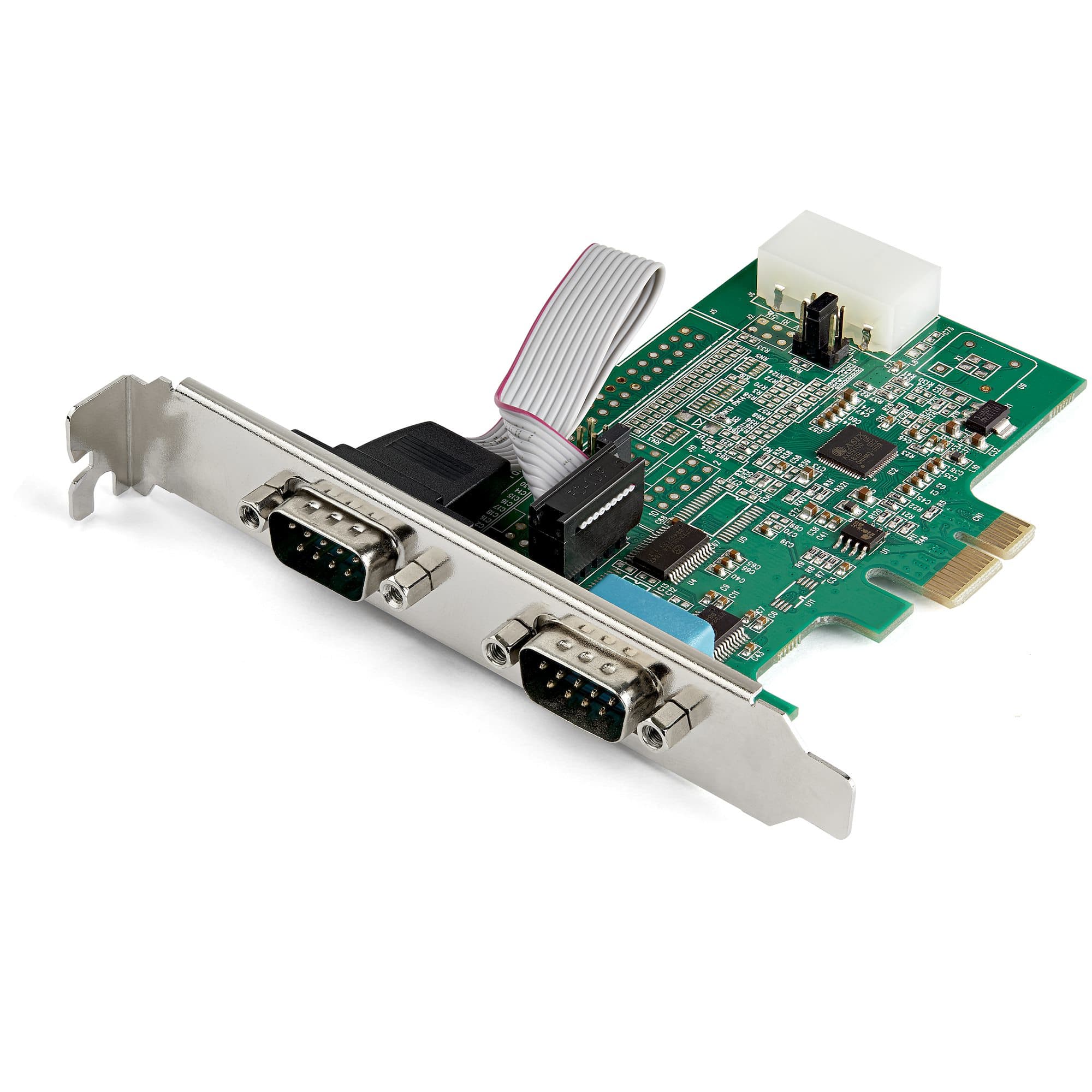 STARTECH STARTECH.COM 2-PORT PCI EXPRESS RS232 SERIAL ADAPTER CARD - PCIE DUAL DB9 LTW PEX2S953