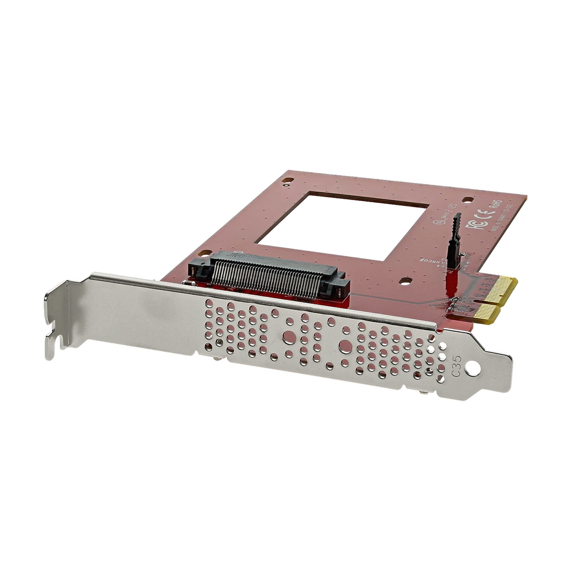 STARTECH STARTECH.COM U.2 TO PCIE ADAPTER - 2.5" U.2 NVME SSD - SFF-8639 - X4 PCIE, 2 YR PEX4SFF8639