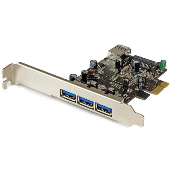 STARTECH STARTECH.COM 4 PORT PCI EXPRESS USB 3.0 CARD - 3 EXTERNAL AND 1 INTERNAL 2 YR PEXUSB3S42