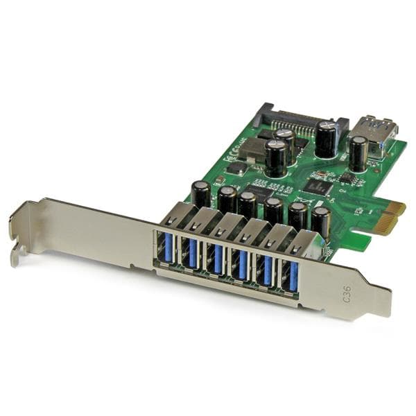 STARTECH STARTECH.COM 7 PORT PCI EXPRESS USB 3.0 CARD - STANDARD & LOW-PROFILE 2 YR PEXUSB3S7