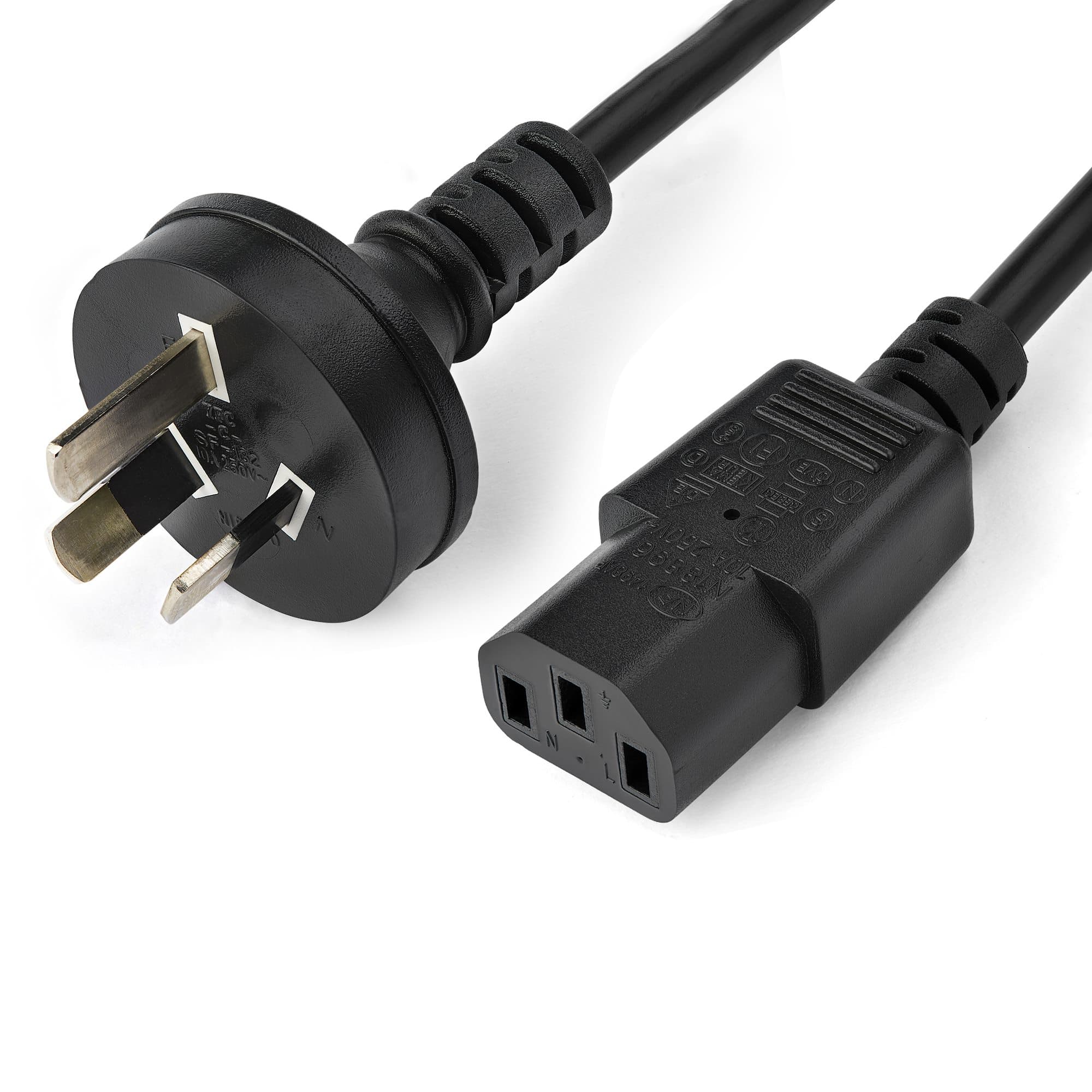 STARTECH STARTECH.COM 2M (6FT) COMPUTER POWER CORD, AS/NZS 3112 TO C13 CABLE, 18AWG LTW PXTA1012M