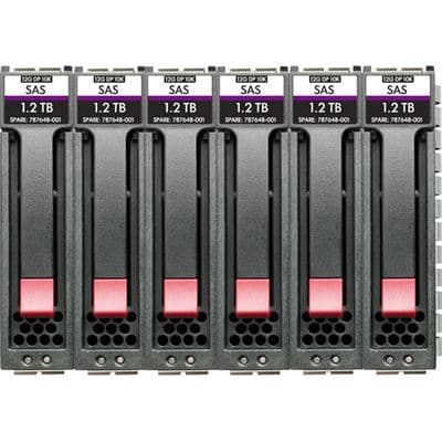 HPE HPE MSA 14.4T SAS 10K SFF M2 6pk HDD Bdl R0Q67A