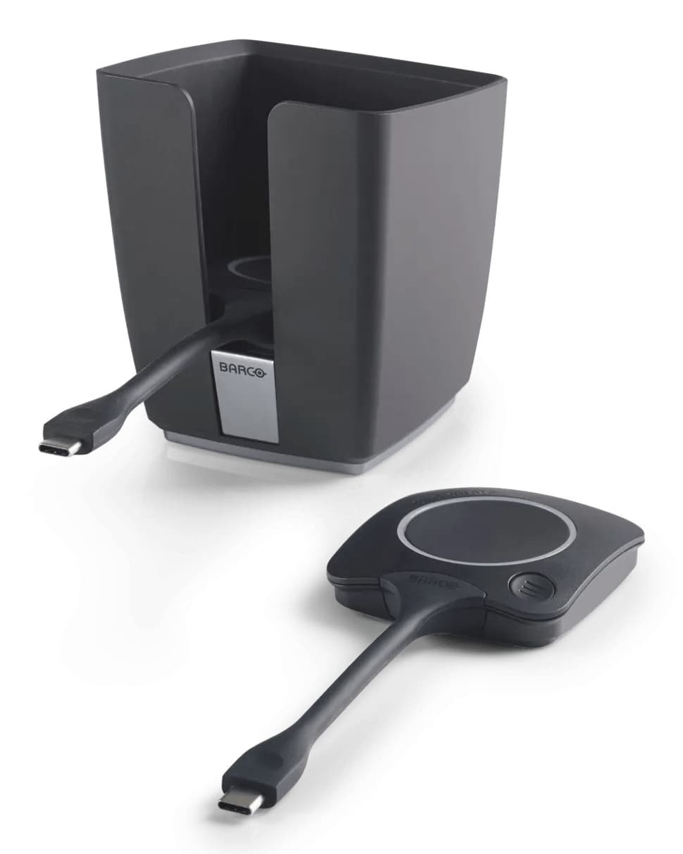 BARCO BARCO TWO CLICKSHARE USB-C BUTTONS (GEN4) AND SINGLE TRAY PACK FOR BUTTONS (R9861600D01C) R9861600P01C