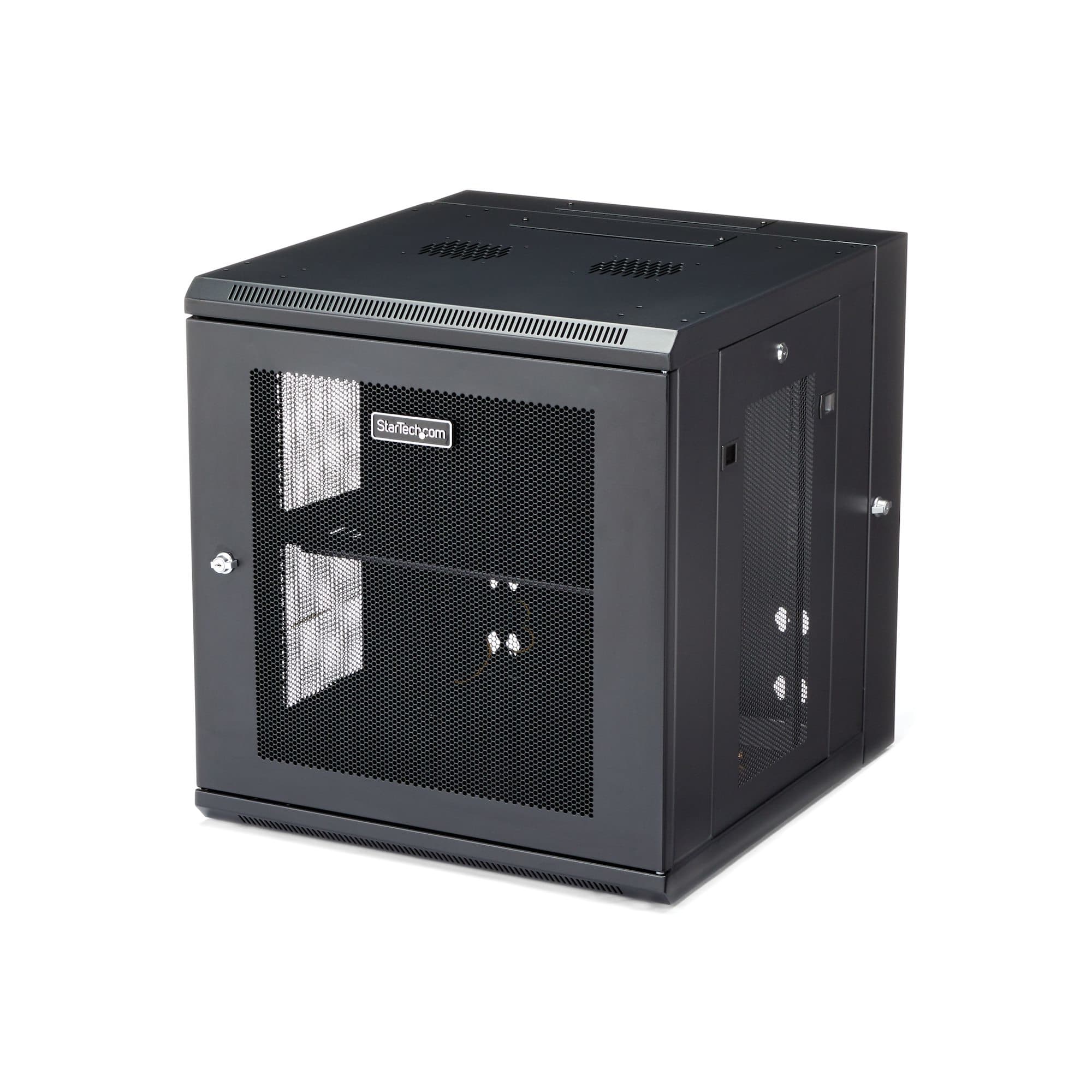 STARTECH STARTECH.COM 12U SERVER RACK ENCLOSURE WITH HINGE - WALL MOUNT RACK, 5 YR RK1224WALHM