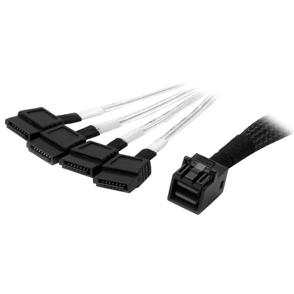 STARTECH STARTECH.COM 1M INTERNAL MINI SAS TO SATA CABLE - SFF-8643 TO 4X SATA LTW SAS43SAT1M