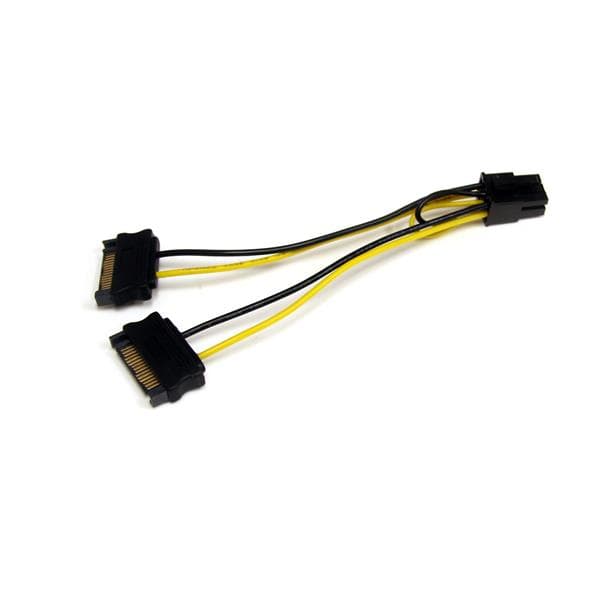 STARTECH STARTECH.COM 6IN SATA POWER TO 6 PIN PCIE VIDEO CARD POWER CABLE ADAPTER, LTW SATPCIEXADAP
