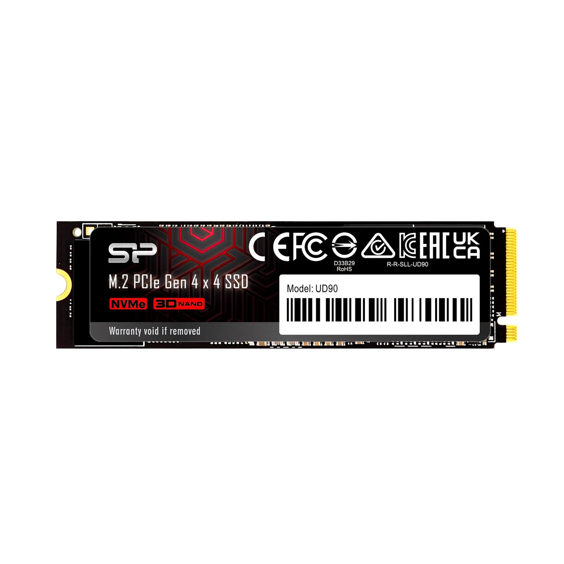 SILICONPOW SILICONPOW SILICON POWER UD90 1TB M.2 PCIE GEN 4X4 5000R/4800W 5YR WTY SP01KGBP44UD9005