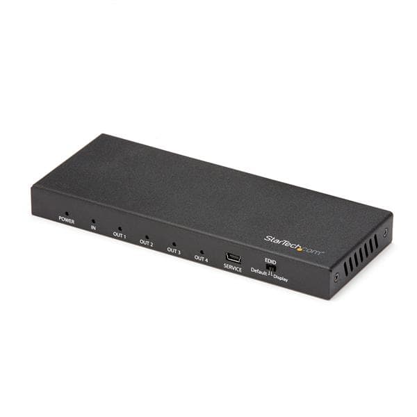 STARTECH STARTECH.COM 4 PORT HDMI SPLITTER - 4K 60HZ - 1X4 WAY HDMI 2.0 SPLITTER 2 YR ST124HD202