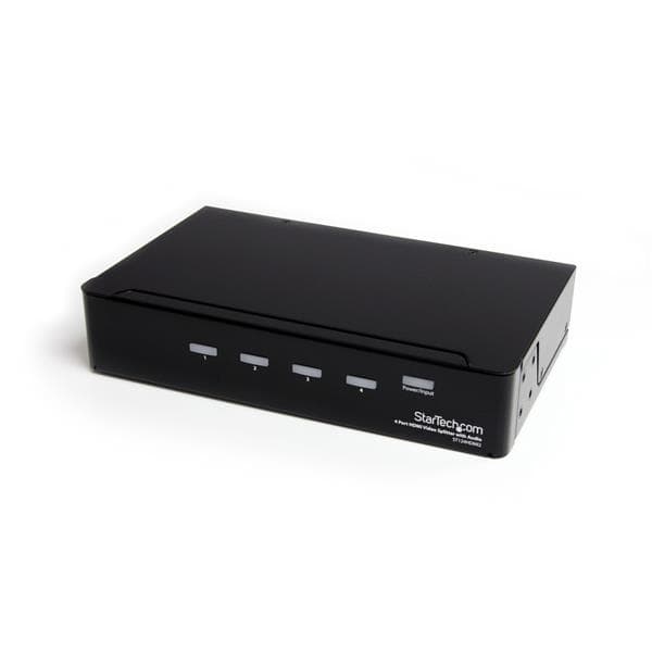 STARTECH STARTECH.COM 4 PORT HDMI 1.3 VIDEO SPLITTER W/ AUDIO, 2 YR ST124HDMI2