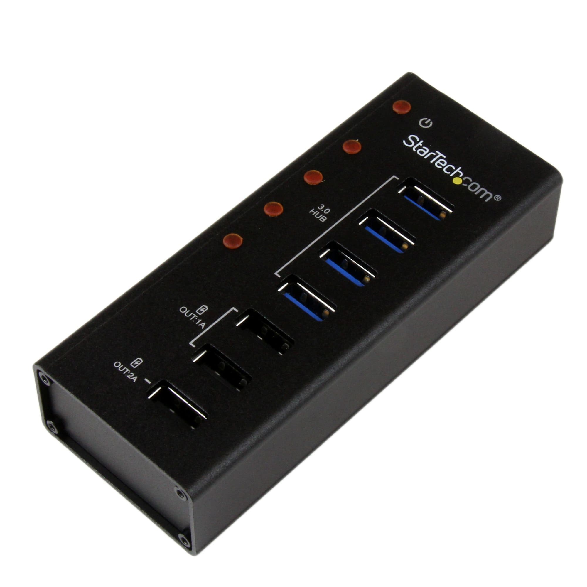 STARTECH STARTECH.COM 4 PORT AC POWERED USB 3 HUB PLUS 3 DEDICATED CHARGE PORTS, 2 YR ST4300U3C3