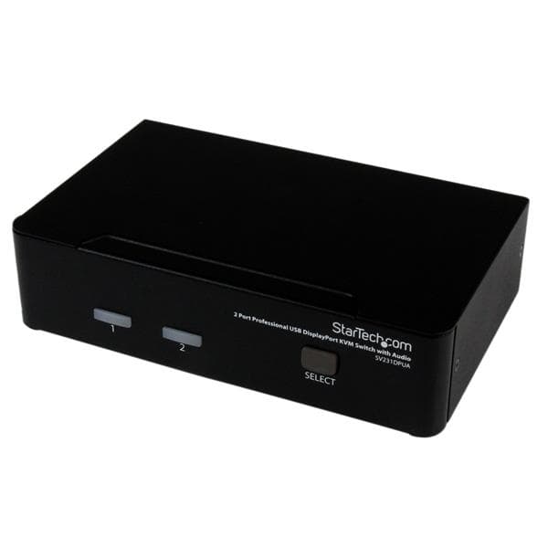 STARTECH STARTECH.COM 2 PORT PROFESSIONAL USB DISPLAYPORT KVM SWITCH WITH AUDIO, 3 YR SV231DPUA