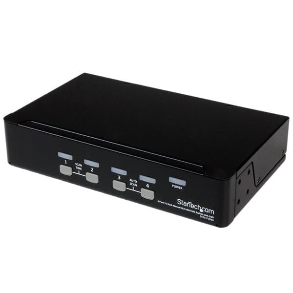 STARTECH STARTECH.COM 4 PORT 1U RACKMOUNT USB KVM SWITCH WITH OSD, 3 YR SV431DUSBU