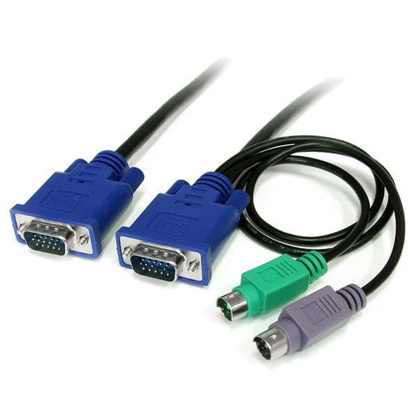 STARTECH STARTECH.COM 6 FT 3-IN-1 ULTRA THIN PS/2 KVM CABLE, LTW SVECON6