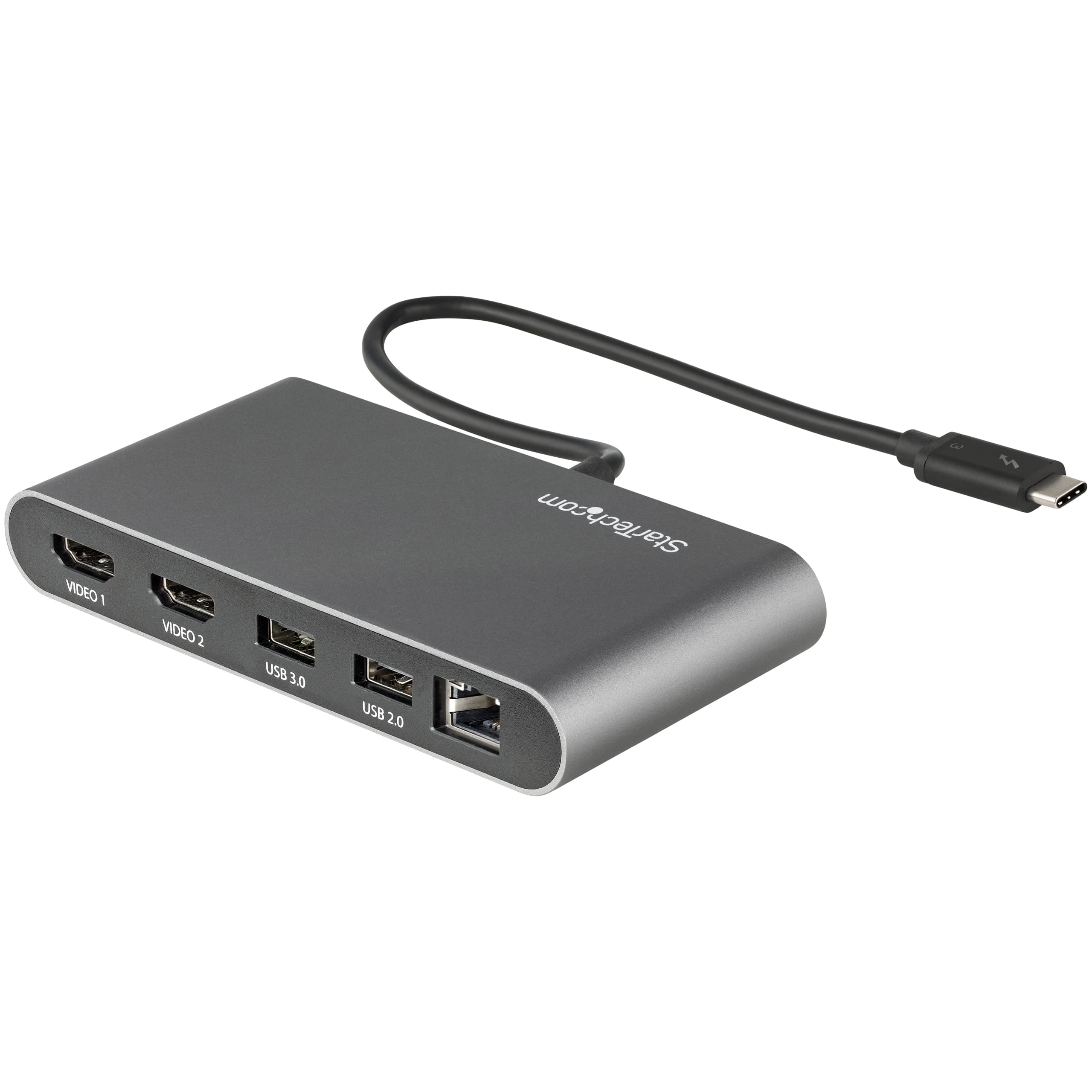 STARTECH STARTECH.COM THUNDERBOLT 3 MINI DOCK - DUAL MONITOR HDMI 4K 60HZ - 2X USB-A 3 YR TB3DKM2HDL