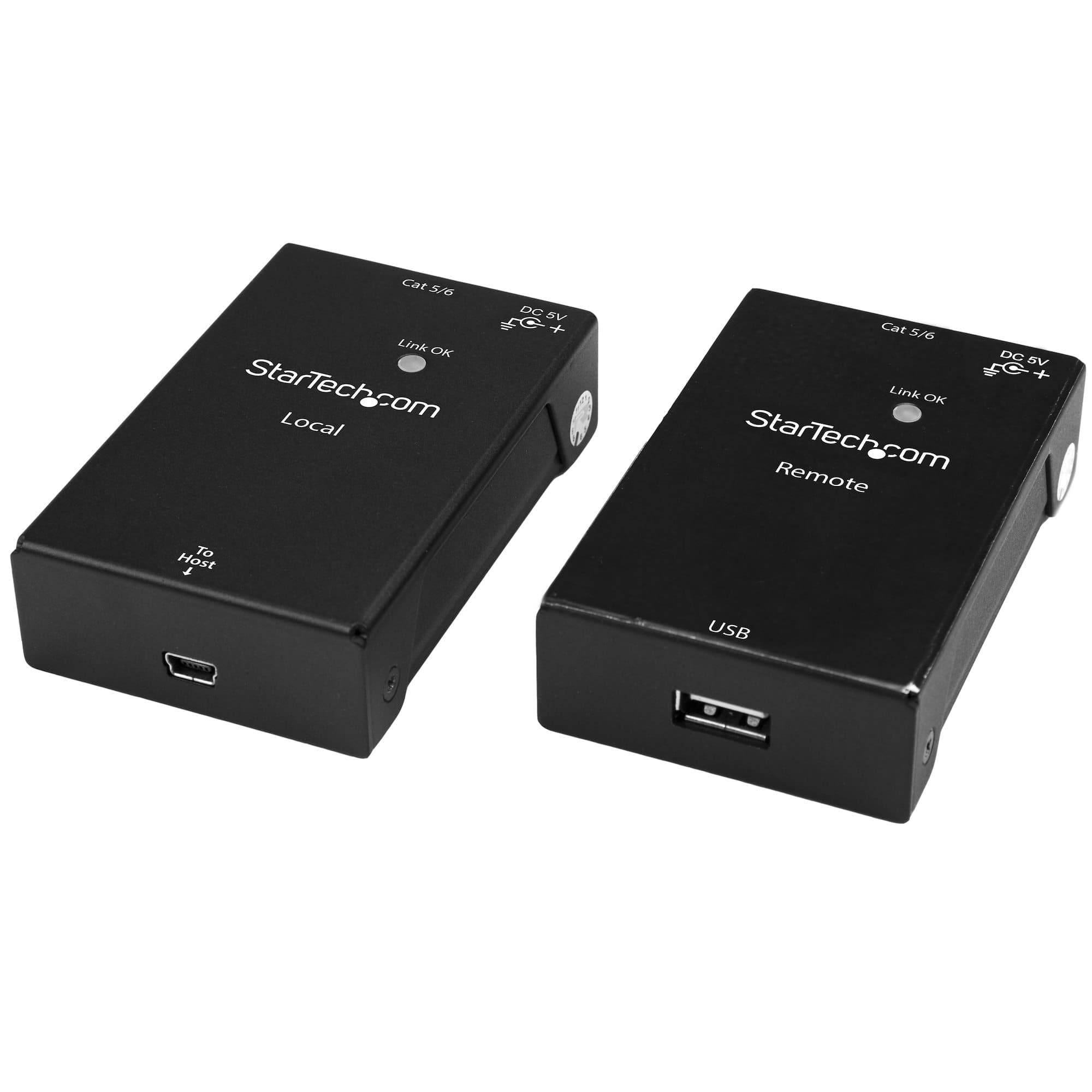 STARTECH STARTECH.COM USB 2.0 EXTENDER KIT OVER CAT5E/CAT6 - UP TO 50 M - POWERED 2 YR USB2001EXTV