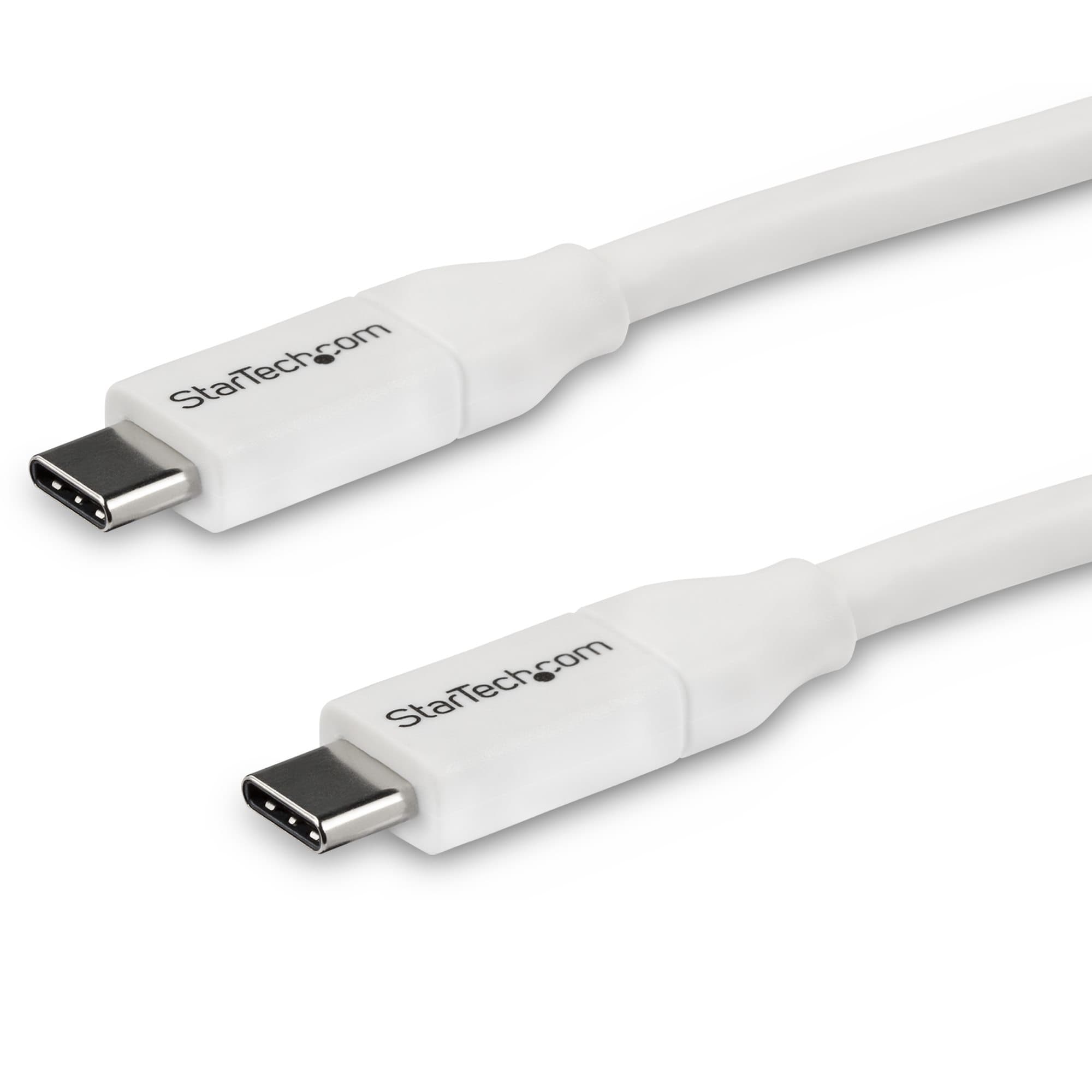 STARTECH STARTECH.COM 4M 13FT USB C TO USB C CABLE 5A PD - USB 2.0 USB-IF CERTIFIED 2 YR USB2C5C4MW