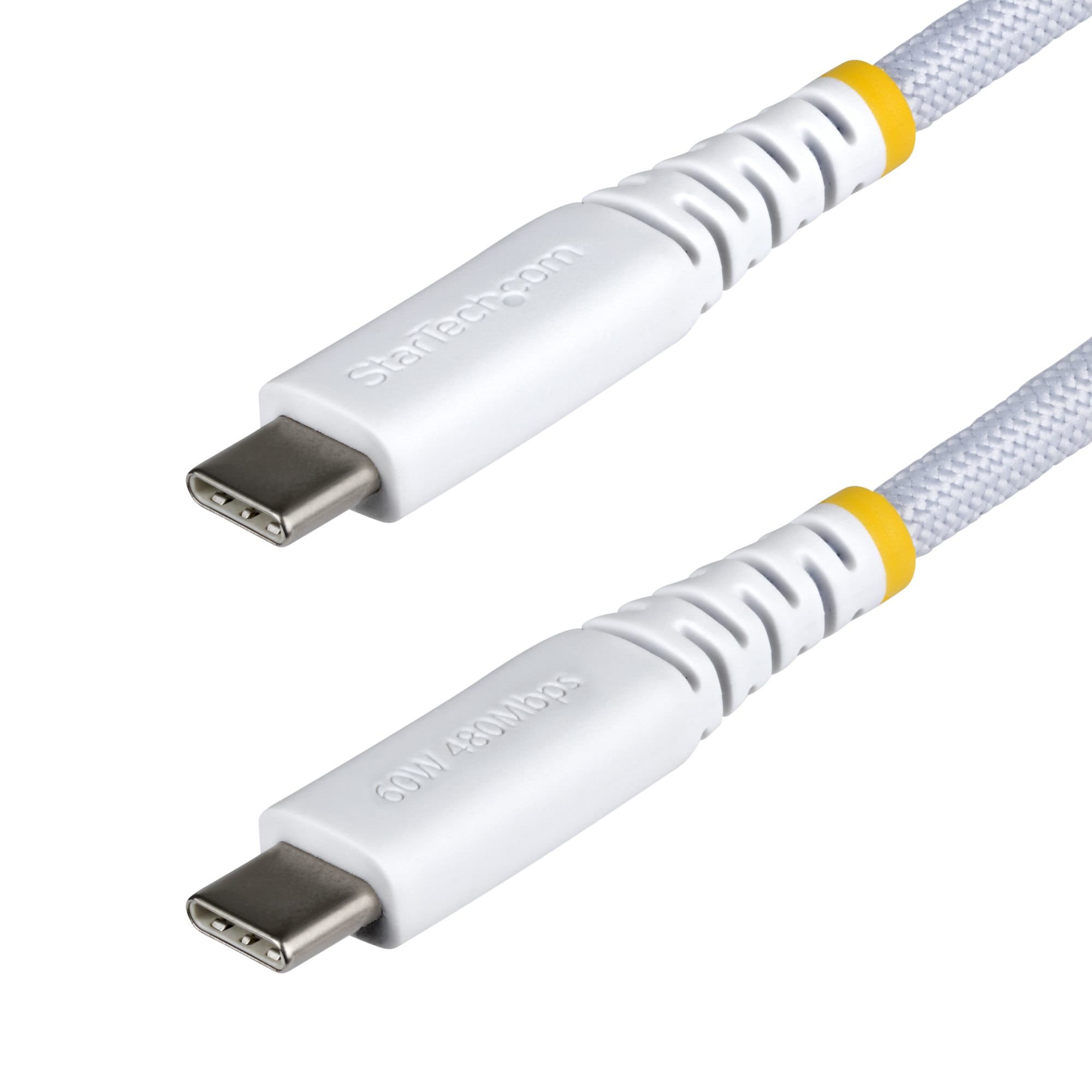 STARTECH STARTECH.COM 1M (3.3FT) WHITE USB-C CHARGING CABLE, USB C CORD, 60W/3A PD, LTW USB2CC1MNCBRWH