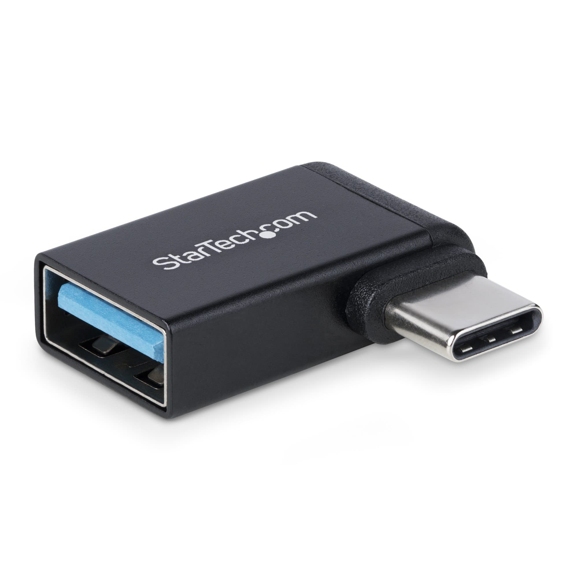 STARTECH STARTECH.COM RIGHT ANGLED USB-C TO USB-A ADAPTER, USB 5GBPS METAL HOUSING, 2 YR USB31CAADGCPRA