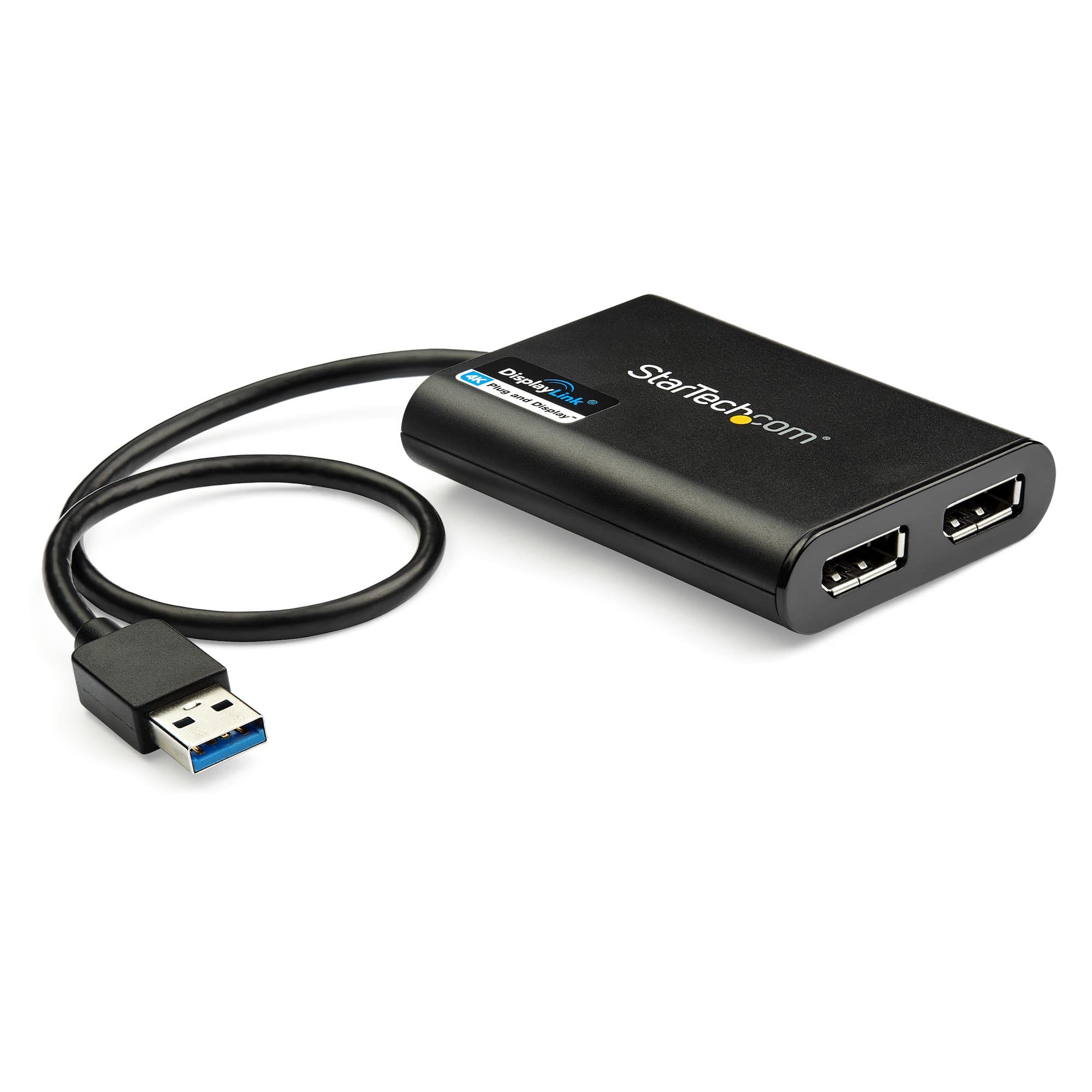 STARTECH STARTECH.COM USB 3.0 TO DUAL DISPLAYPORT ADAPTER - 4K 60HZ DP GRAPHICS CARD 2 YR USB32DP24K60