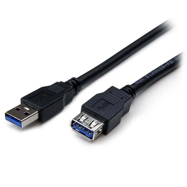 STARTECH STARTECH.COM 2M BLACK SUPERSPEED USB 3.0 EXTENSION CABLE A TO A - M/F LTW USB3SEXT2MBK