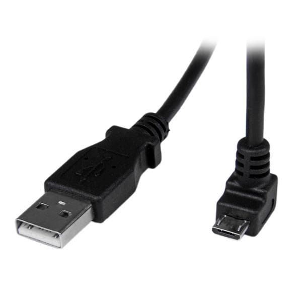 STARTECH STARTECH.COM 2M ANGLED MICRO USB CABLE - DOWN ANGLE MICRO USB, LTW USBAUB2MD