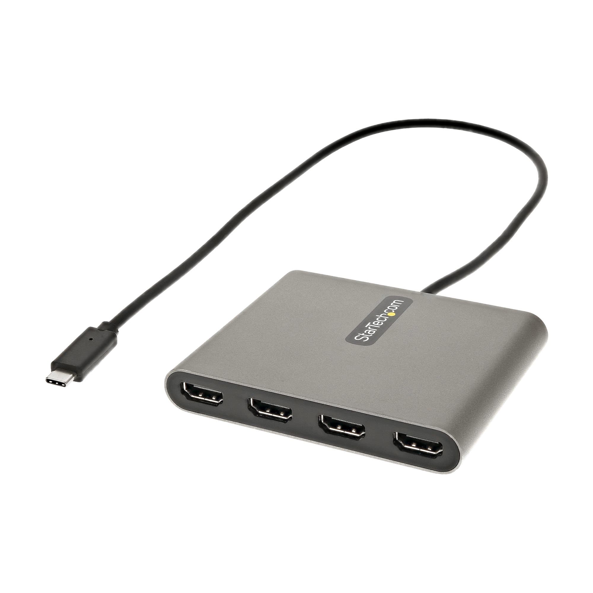 STARTECH STARTECH.COM USB C TO 4 HDMI ADAPTER - QUAD MONITOR EXTERNAL GRAPHICS CARD 2 YR USBC2HD4