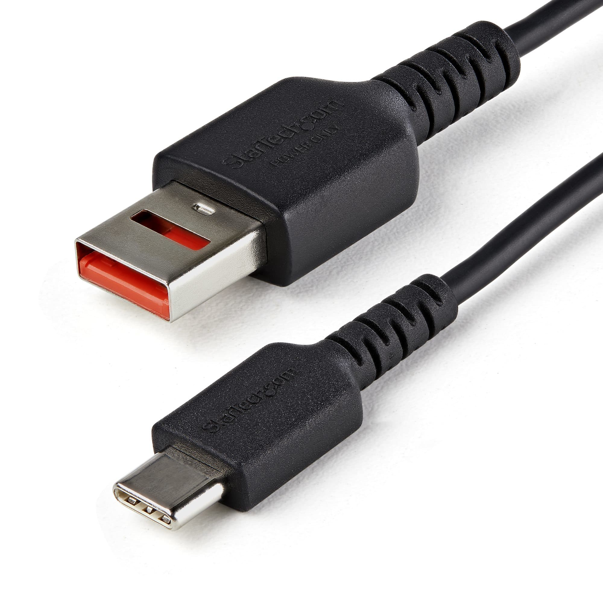STARTECH STARTECH.COM 3FT SECURE CHARGING CABLE - USB-A TO USB-C (NO DATA, ONLY POWER) USBSCHAC1M