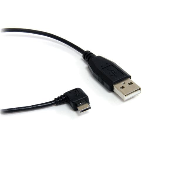 STARTECH STARTECH.COM 1 FT MICRO USB CABLE - A TO RIGHT ANGLE MICRO B LTW UUSBHAUB1RA