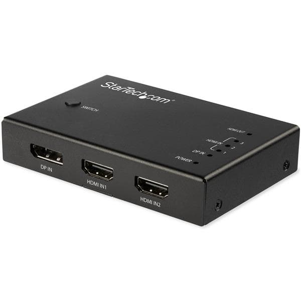STARTECH STARTECH.COM 4 PORT HDMI VIDEO SWITCH - 3X HDMI & 1X DISPLAYPORT - 4K 60HZ 2 YR VS421HDDP