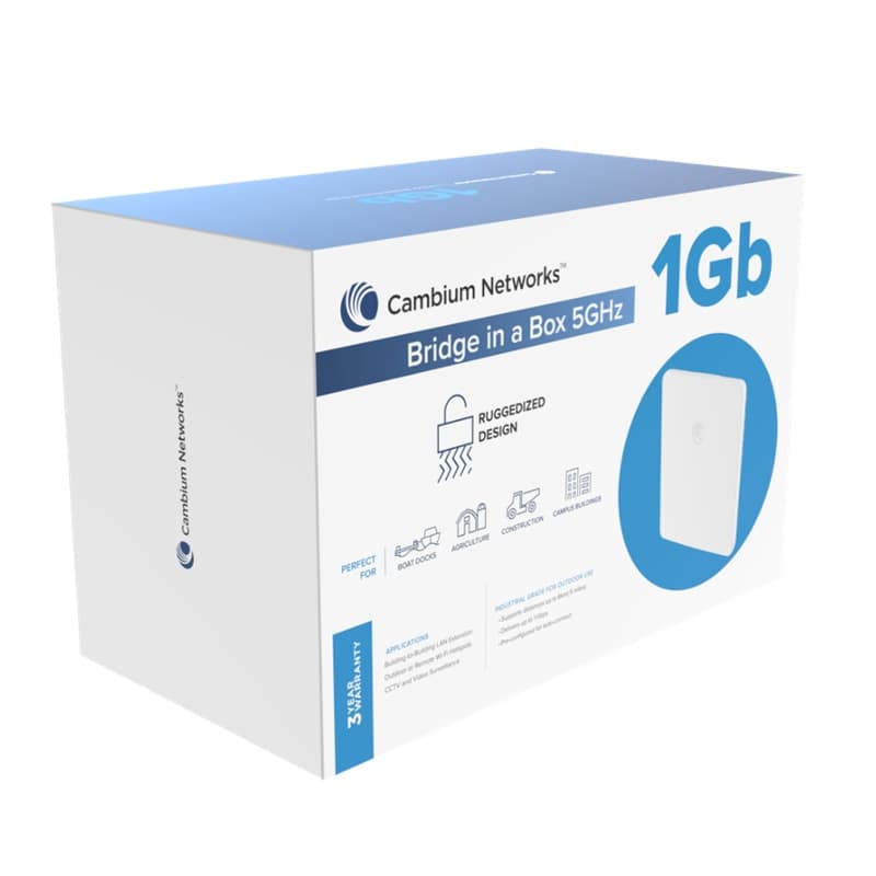 Cambium Networks Cambium ePMP Force 4518 5 GHz 1Gbps Wireless Bridge in a Box C050940B831