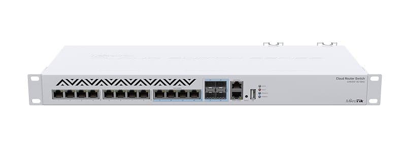 MikroTik MikroTik CRS312-4C+8XG-RM with 8 x 10Gbps Copper Ethernet and 4 x 10Gbps SFP+ Ports CRS312-4C+8XG-RM