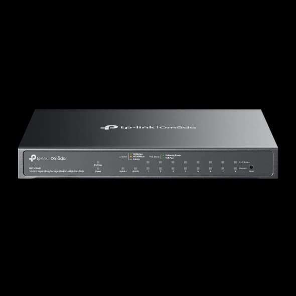 Omada Omada ES210GMP 10-Port Gigabit Easy Managed Switch with 8-Port PoE+ ES210GMP