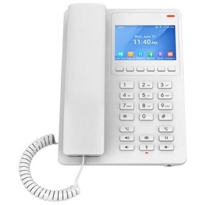 Grandstream Networks Grandstream GHP631W Desktop Hotel SIP IP Phone with 3.5' Colour LCD, PoE, Dual-band WiFi 6 - Black GHP631W