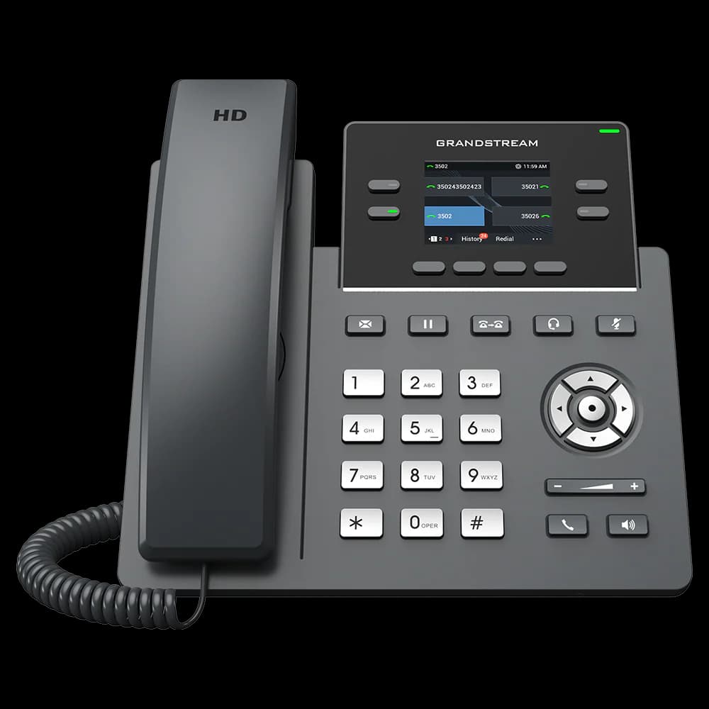 Grandstream Networks Grandstream GRP2612P 4 Lines 2 SIP PoE 2.4inch Colour Screen GRP2612P