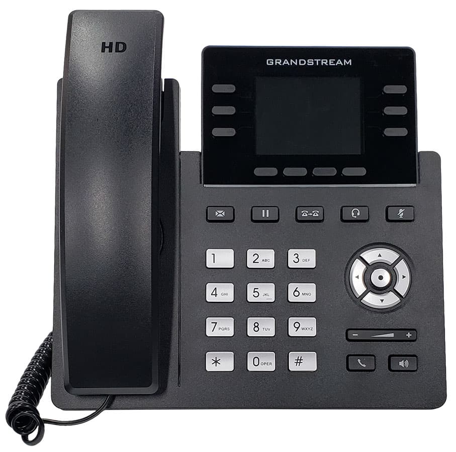 Grandstream Networks Grandstream GRP2613 3 Lines 3 SIP PoE 2.4inch Colour Screen GRP2613