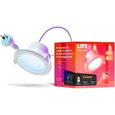 LIFX LIFX Downlight Colour 90mm IP65 IC-4 800 Lumens for Indoor/Outdoor use AU/NZ MTDCWAU