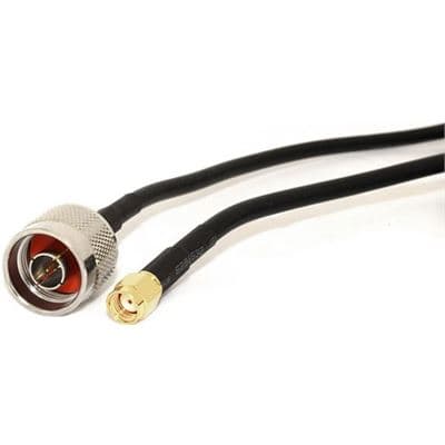 Go Wireless NZ N-Male to RP-SMA Male 50 Ohm 100cm Coax Pigtail P-19
