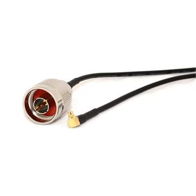 Go Wireless NZ N-Male to MMCX Male Right Angle 20cm Coax Pigtail P-6