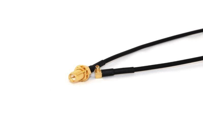 Go Wireless NZ RP-SMA Female Bulkhead to MMCX Male Right Angle Coax Pigtail P-8