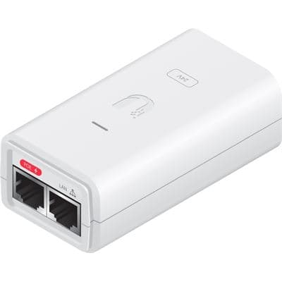 Ubiquiti Ubiquiti 24V 12W White Gigabit Power over Ethernet Injector POE-24-12W-G-WH