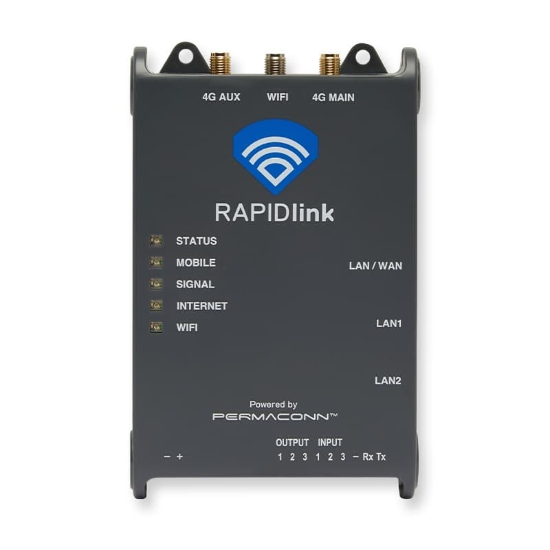 Permaconn Permaconn RAPIDlink 4G LTE Wifi Router with I/O and pre-loaded Spark NZ and ONE NZ sims RAPIDlink