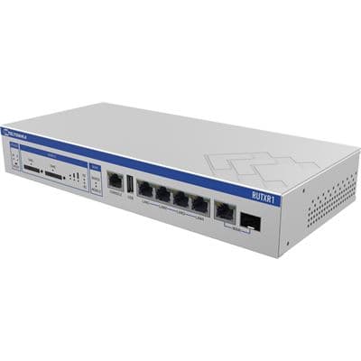 Teltonika Teltonika Rack Mountable Gigabit 4G/LTE Cat6 Dual SIM Cellular Router with SFP and Redundant Power Supply RUTXR1