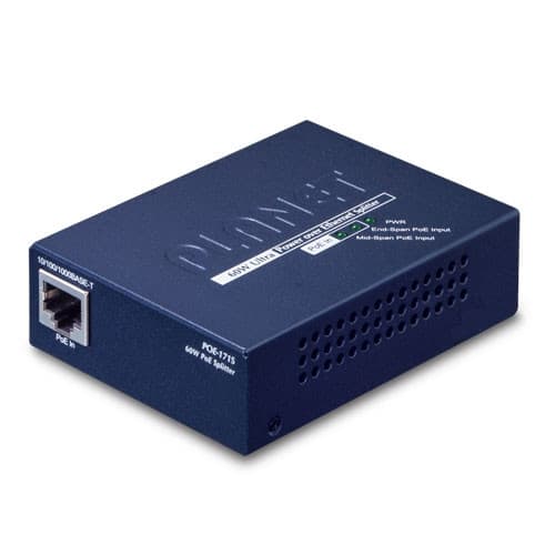 Planet Planet POE-171s Single-Port 10/100/1000Mbps Ultra PoE Splitter (12V/19V/24V) AA034