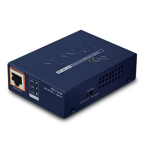Planet Planet POE-171A-60  Single-Port Multi-Gigabit 802.3bt PoE++ Injector (60 Watts) AA035