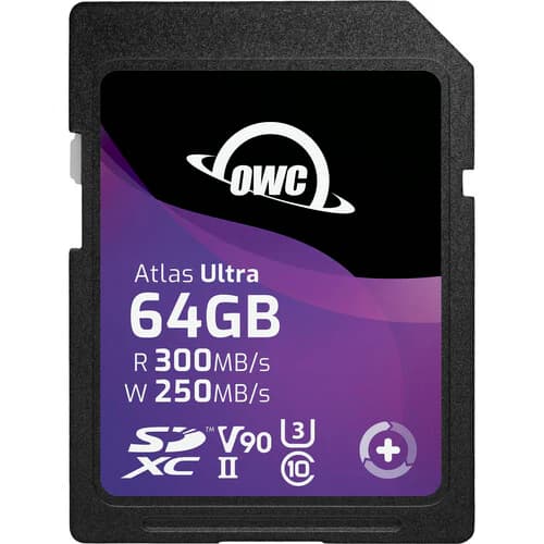 OWC 64GB Atlas Ultra SDXC UHS-II V90 Media Card MC006
