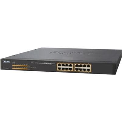 Planet Planet GSW-1600HP, 16-Port 10/100/1000Mbps 802.3at PoE Switch NS030