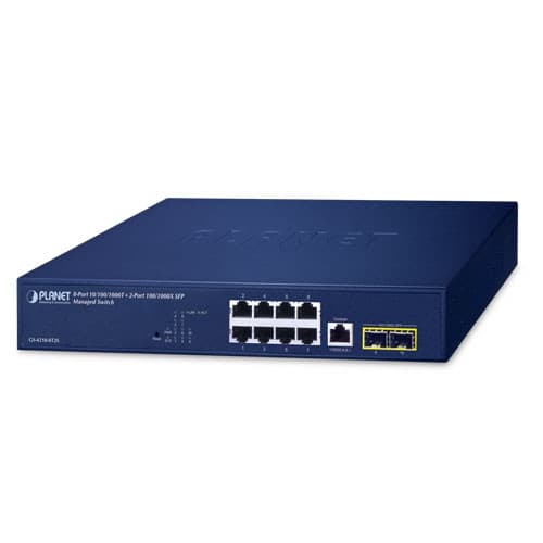 Planet PLANET GS-4210-8T2S 8-Port 10/100/1000T + 2-Port 100/1000X SFP Managed Switch NS051